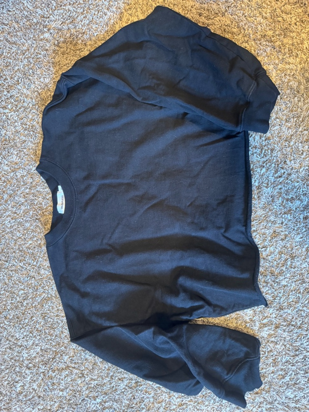 TALENTLESS Black Crewneck Sweater